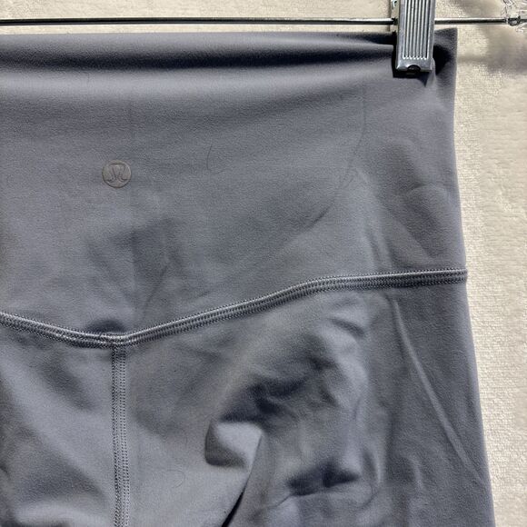 Lululemon Align Crop 21" Nulu Fabric Leggings Chambray Blue Women's Size 6 Yoga - Picture 12 of 16